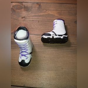 Bratz Dolls Shoes Snow Boarding Boots Purple White Black Lilie